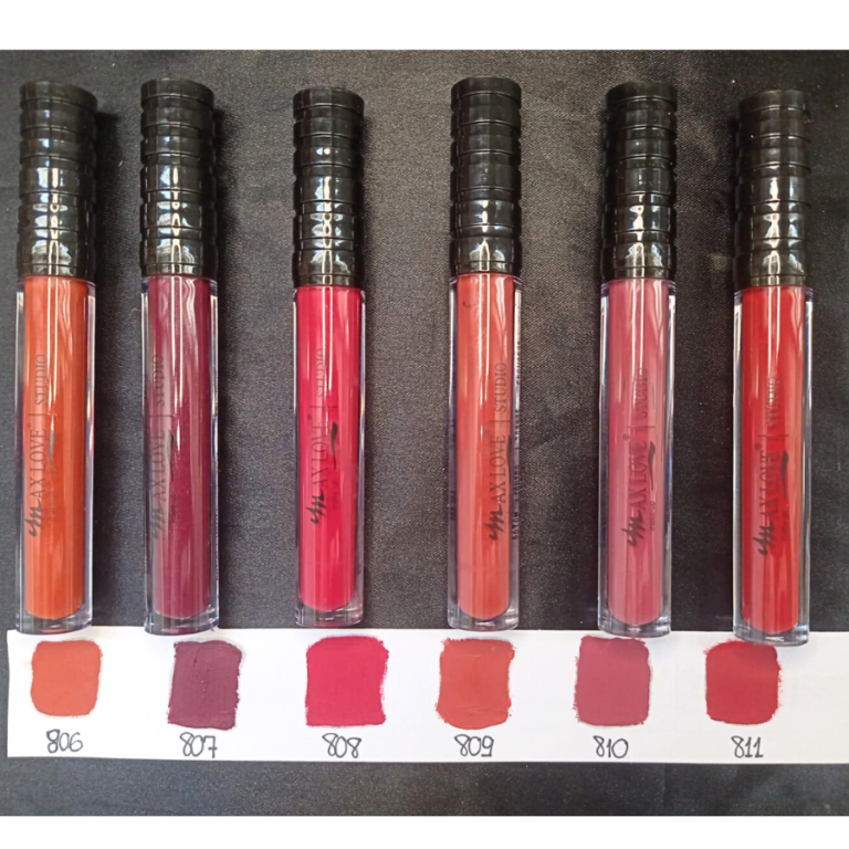 BATOM LÍQUIDO CREMOSO COR 806 AO 811 MAX LOVE BOX COM 48 UN