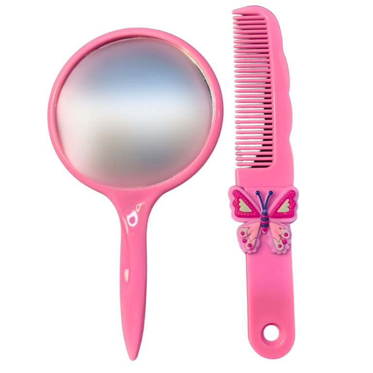 ESPELHO COM PENTE INFANTIL TAMANHO:14,5CM