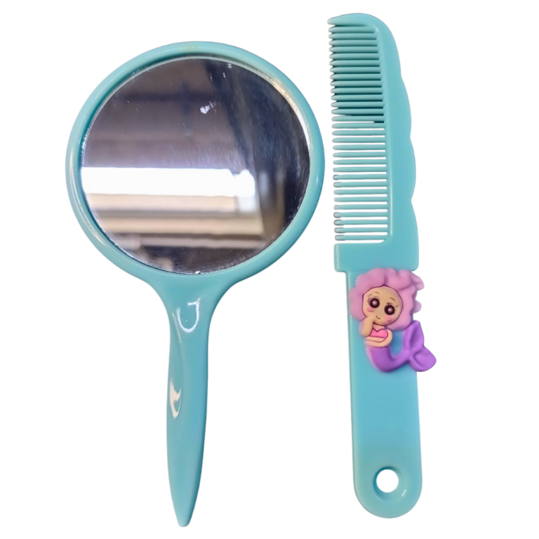 ESPELHO COM PENTE INFANTIL TAMANHO:14,5CM