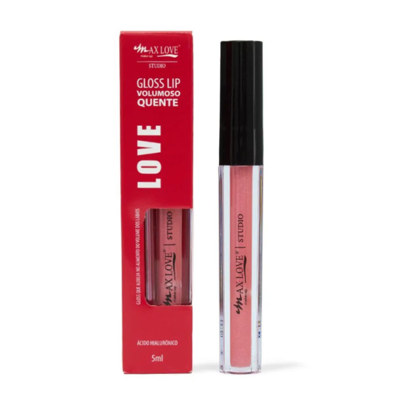 LIP GLOSS VOLUMOSO QUENTE  COR 153 MAX LOVE BOX COM 32 UN