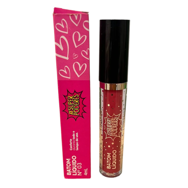 BATOM LÍQUIDO 6 CORES SUPER PODERES 4ML BOX COM 36 UN