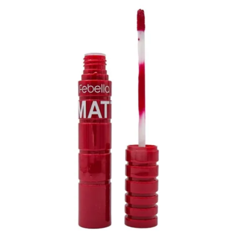 BATOM MATTE LÍQUIDO MATTE BEAUTY FEBELLA 6G BOX COM 36 UN