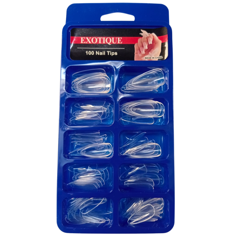 CARTELA DE UNHA A. POSTIÇA AMENDOADA COM 100 UN