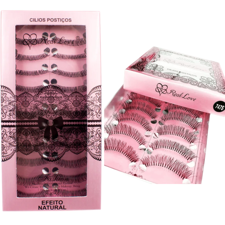 CÍLIOS POSTIÇOS EFEITO NATURAL 747S REAL LOVE