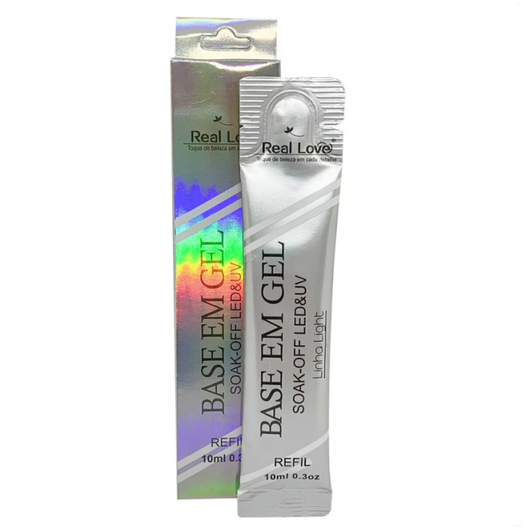 REFIL BASE EM GEL SOAK OFF LED REAL LOVE 10 ML