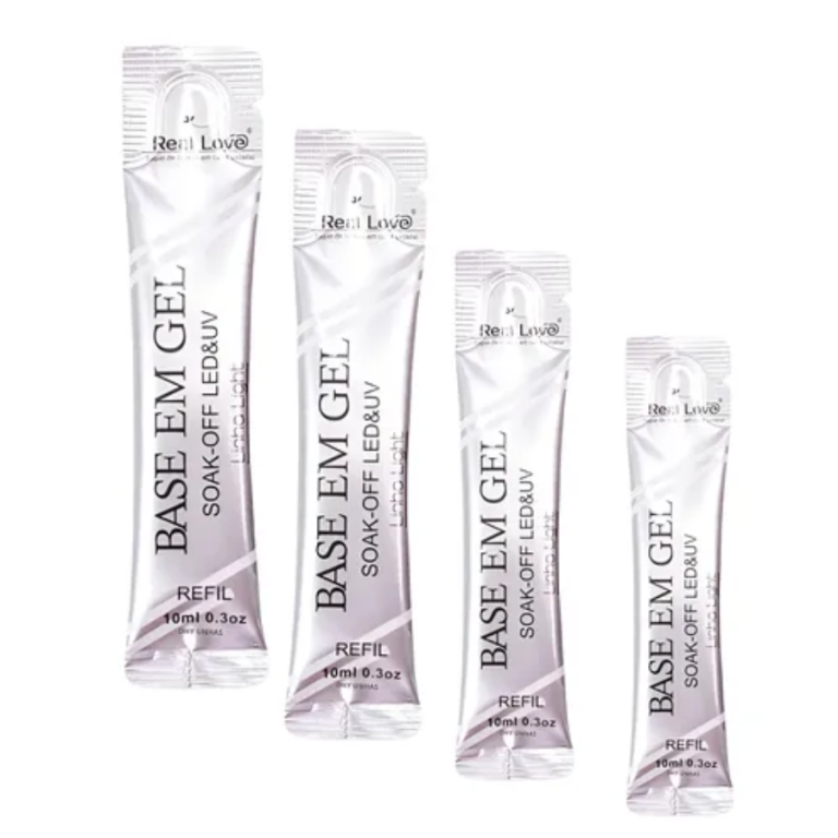 REFIL BASE EM GEL SOAK OFF LED REAL LOVE 10 ML