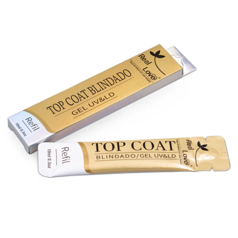REFIL TOP COAT BLINDADO GEL UV LED REAL LOVE 10 ML