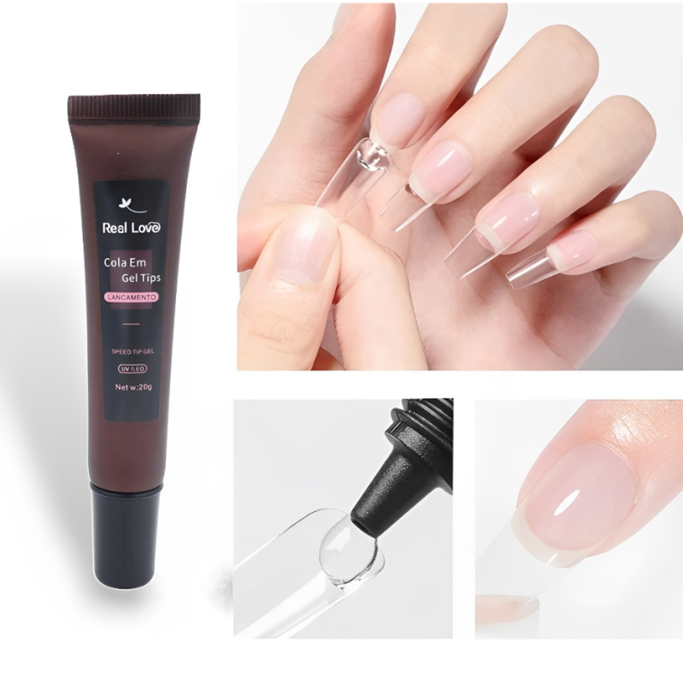 COLA DE UNHA POSTIÇA EM GEL REAL LOVE 20G
