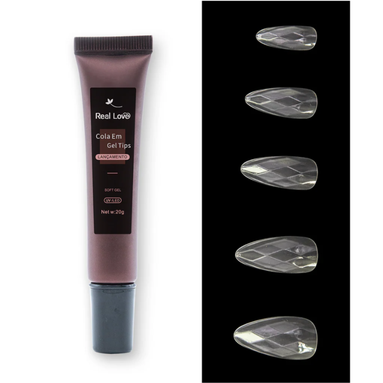 COLA DE UNHA POSTIÇA EM GEL REAL LOVE 20G