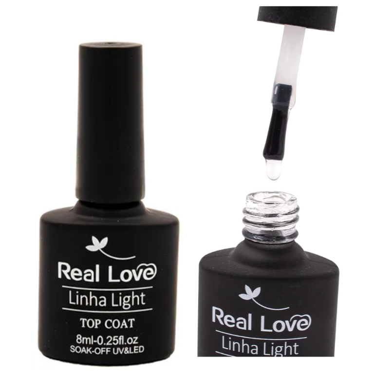 TOP COAT LINHA LIGHT REAL LOVE 8 ML