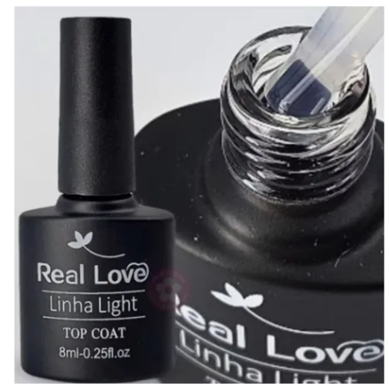 TOP COAT LINHA LIGHT REAL LOVE 8 ML