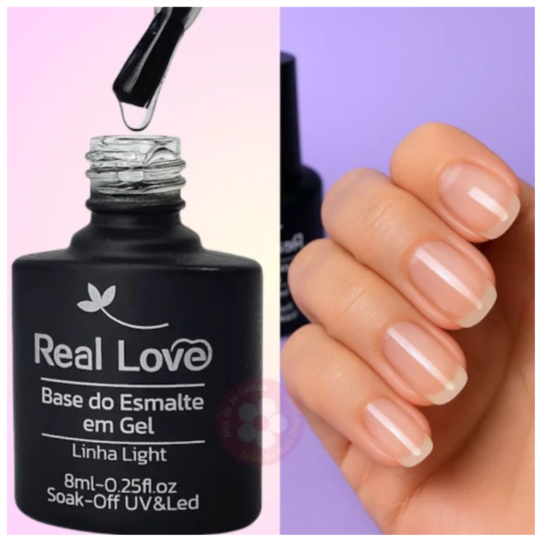 BASE EM GEL LINHA LIGHT REAL LOVE 8 ML