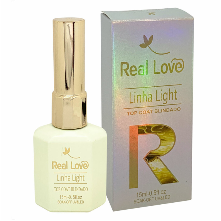 TOP COAT BLINDADO LINHA LIGHT REAL LOVE 15 ML