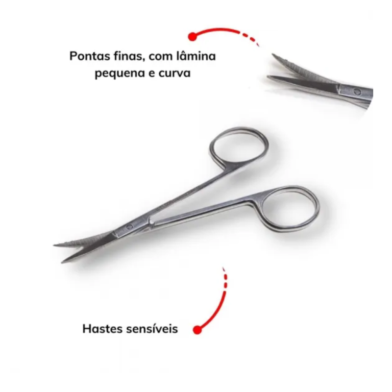 TESOURA PONTA FINA PRATA