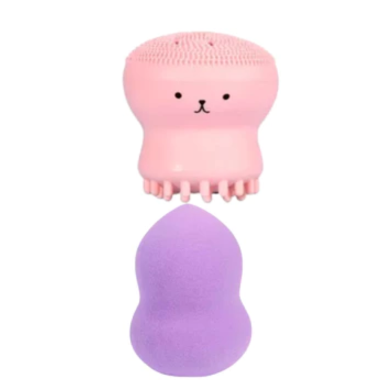 KIT CAIXA ESPONJA ONDULADA COM ESFOLIANTE POLVO