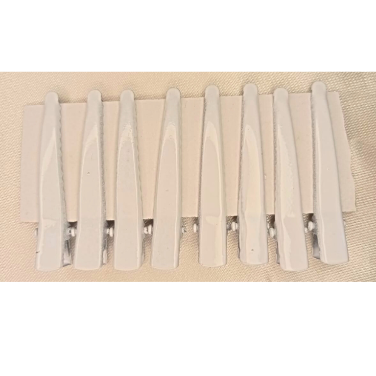 CARTELA BICO DE PATO METAL BRANCO COM 80 UN 4,5CM