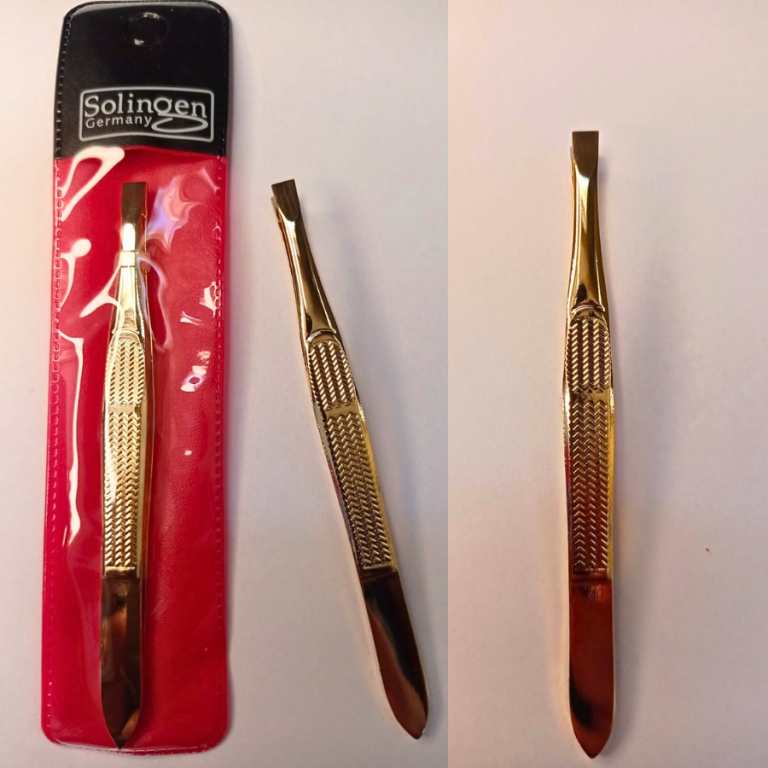 PINÇA SOLINGEN DOURADA PONTA RETA