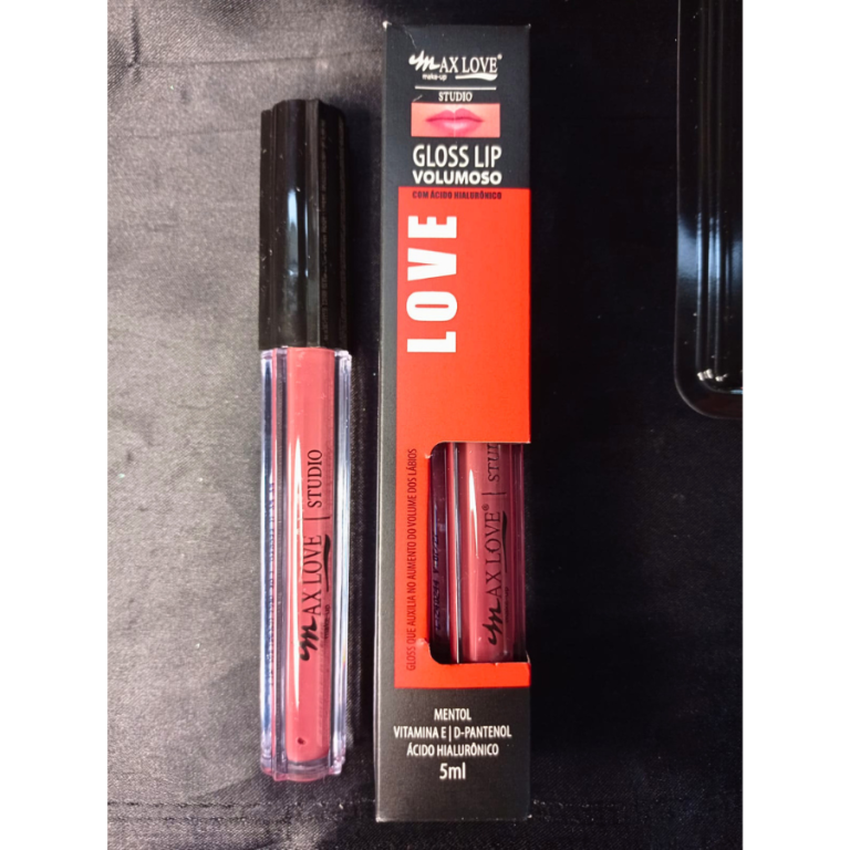 LIP GLOSS VOLUMOSO COR 18 MAX LOVE BOX COM 32 UN