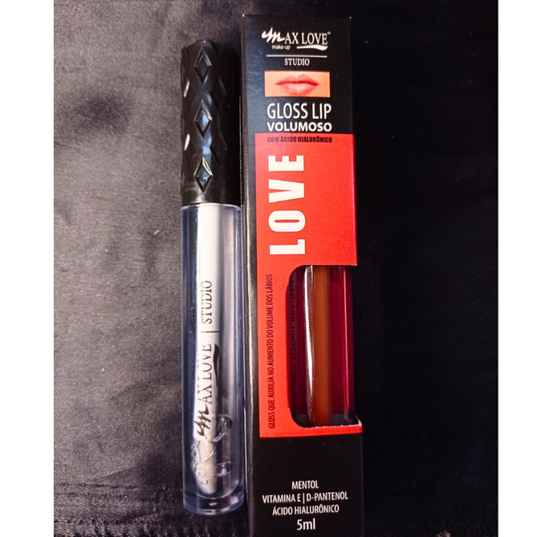 LIP GLOSS VOLUMOSO COR 01 INCOLOR MAX LOVE BOX COM 32 UN