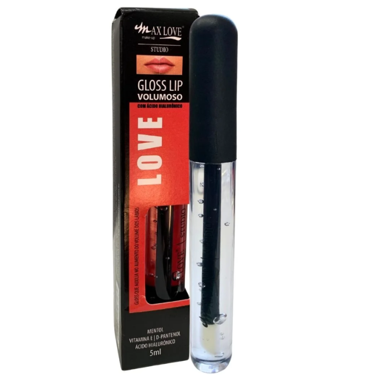 LIP GLOSS VOLUMOSO COR 01 INCOLOR MAX LOVE BOX COM 32 UN