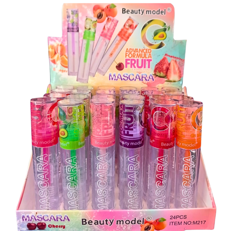 MÁSCARA DE CÍLIOS INCOLOR CHEIRO DE FRUTAS BOX COM 24 UN