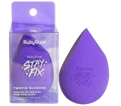 ESPONJA STAY FIX TWOFIX BLENDER RUBY ROSE BOX COM 12 UN