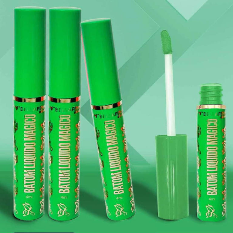 LIP GLOSS MÁGICO VERDE BELLA FEMME BOX COM 12 UN