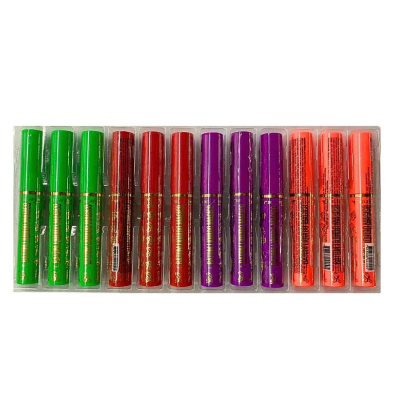 LIP GLOSS MÁGICO COLORIDO BELLA FEMME BOX COM 12 UN