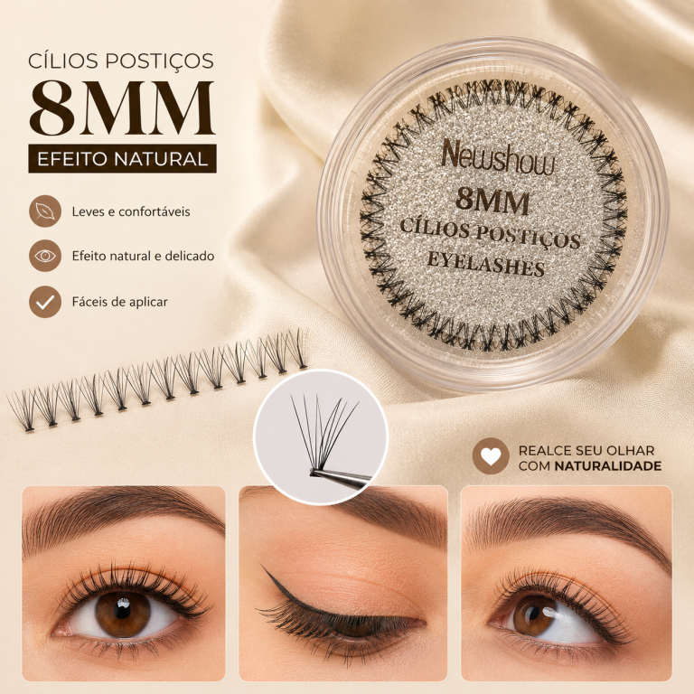 CÍLIOS TUFINHOS NEW SHOW 8MM BOX COM 12 UN