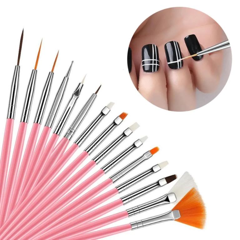 KIT PINCÉIS COM 15 VARIADOS PARA UNHA