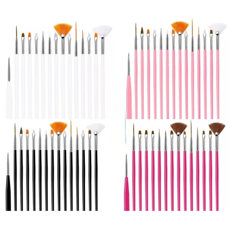 KIT PINCÉIS COM 15 VARIADOS PARA UNHA