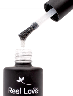 TOP COAT COM GLITTER LINHA LIGHT REAL LOVE 12ML