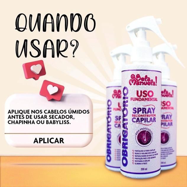 SPRAY RECONTRUTOR CAPILAR BELA MANUELLA 200ML