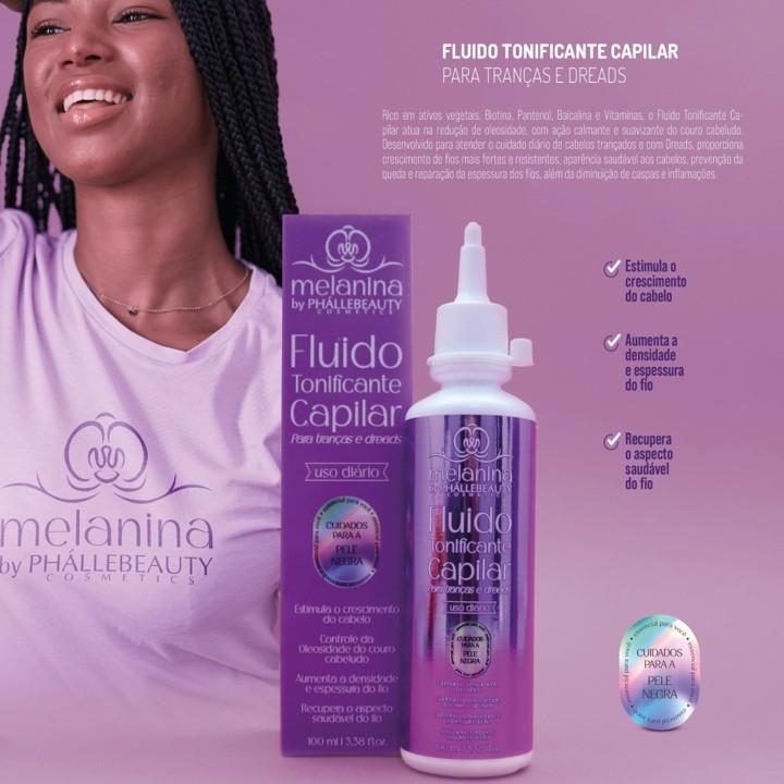 FLUIDO TONIFICANTE CAPILAR PARA TRANÇAS E DREADS PHALLEBEAUTY 100ML