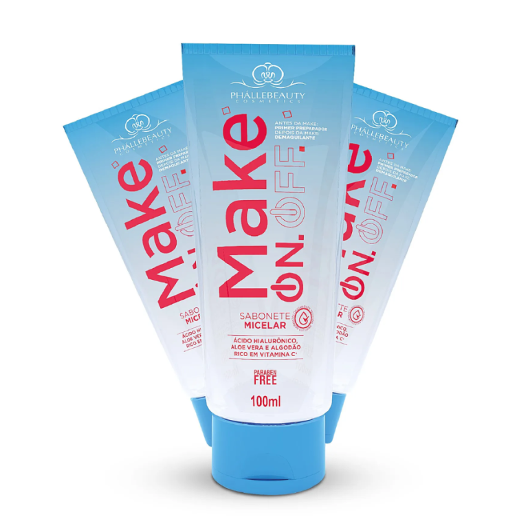 SABONETE MAKE OFF MICELAR PHALLEBEAUTY BOX COM 12 UN