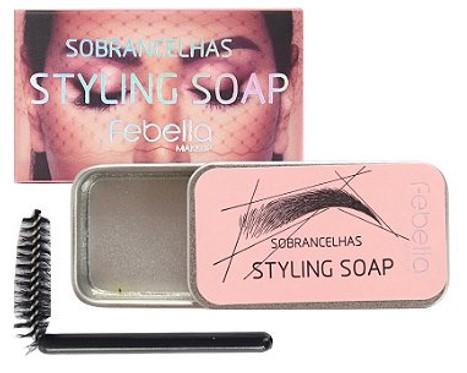 GEL PARA SOBRANCELHAS MODELADOR STYLING SOAP FEBELLA BOX COM 24 UN