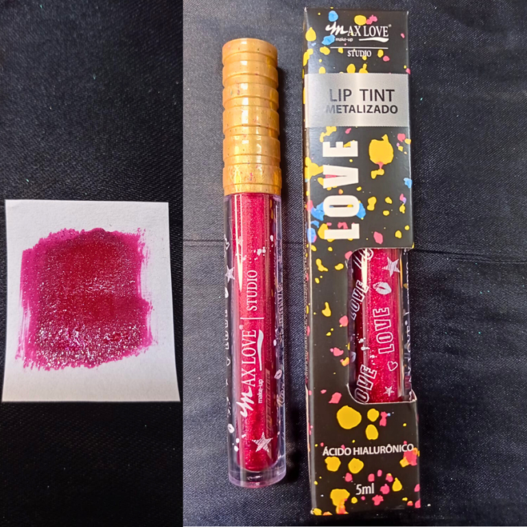 LIP TINT METALIZADO COR 530 MAX LOVE BOX COM 32 UN