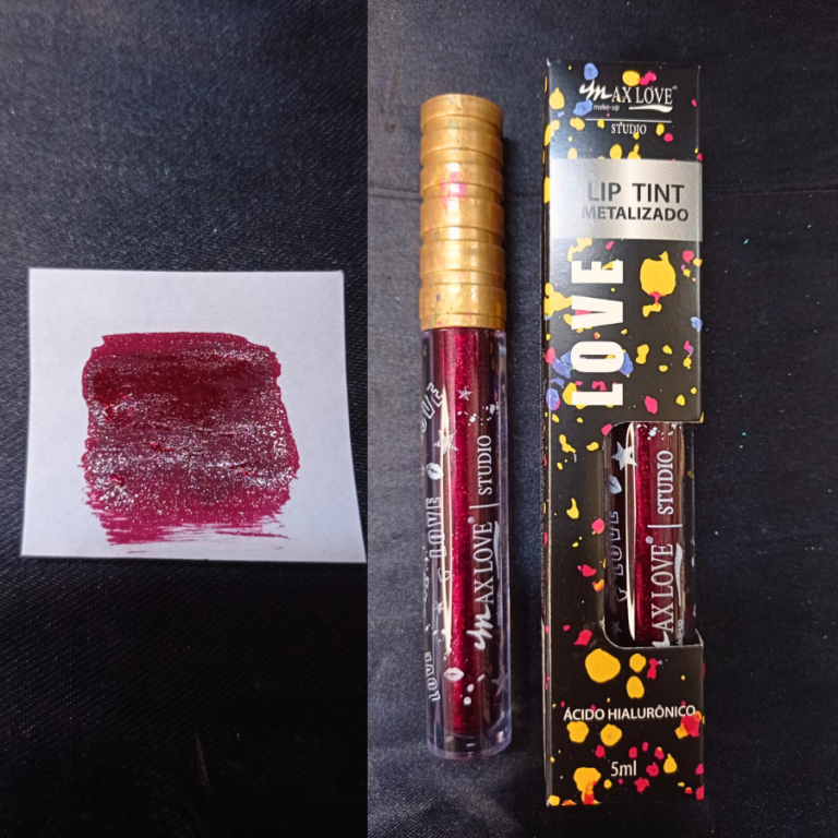 LIP TINT METALIZADO COR 536 MAX LOVE BOX COM 32 UN