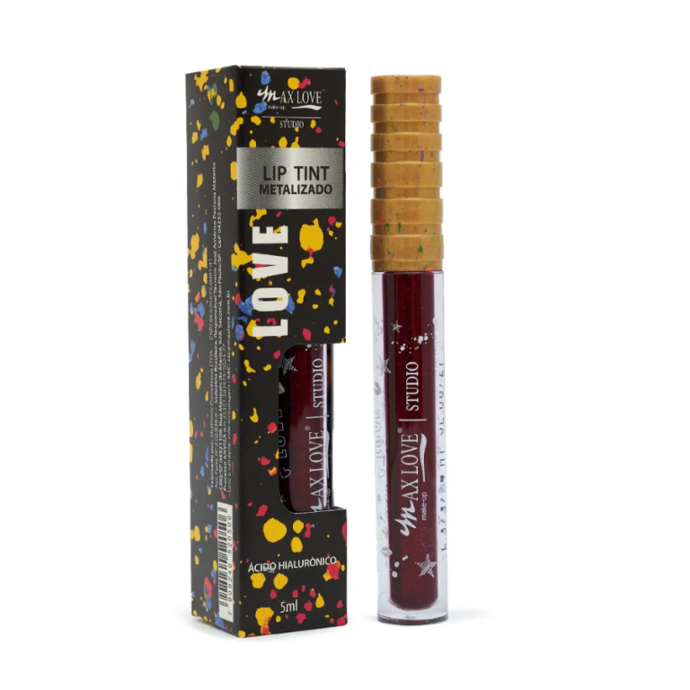 LIP TINT METALIZADO COR 536 MAX LOVE BOX COM 32 UN