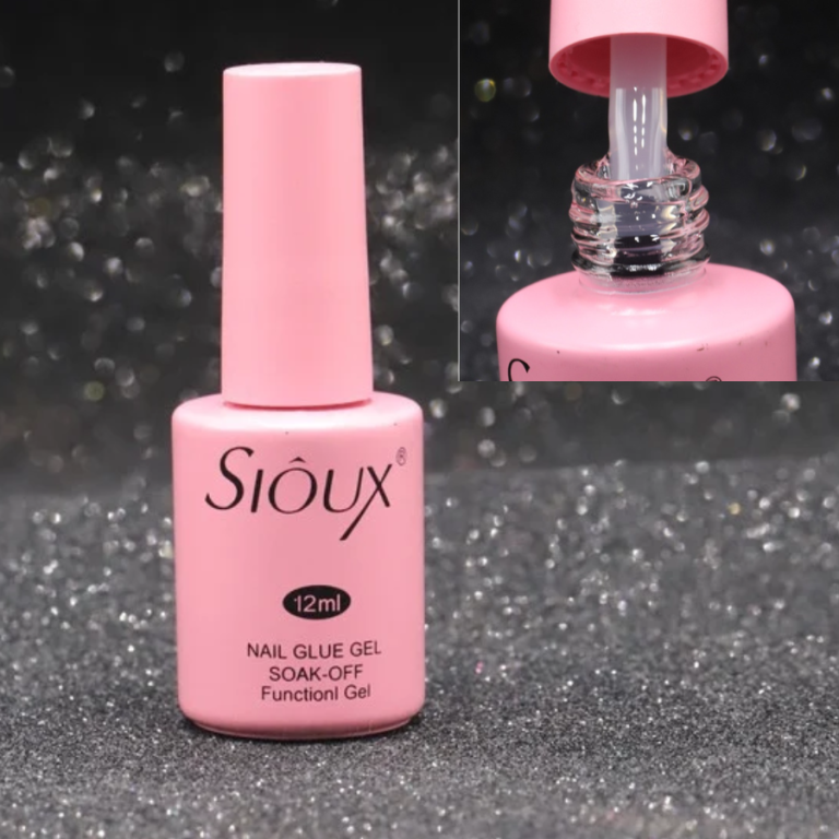 COLA DE UNHA POSTIÇA EM GEL LÍQUIDA SIÔUX 12 ML