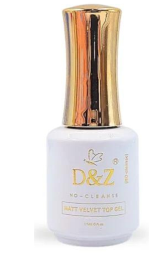 TOP COAT MATT VALVET TOP GEL NO CLEASING D&Z 15 ML