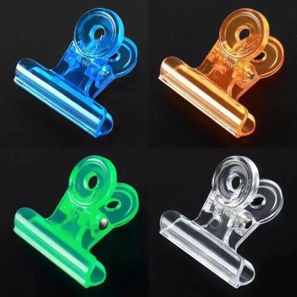 PRESILHA COLORIDA DE ACRÍLICO 31MM POTE  COM 24 UN