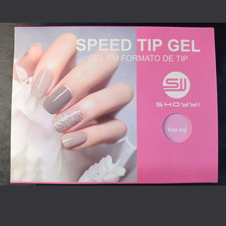 CARTELA DE UNHA FLEXÍVEL POSTIÇA SPEED TIP GEL VAMP LONG SHOYYI COM 240 UN