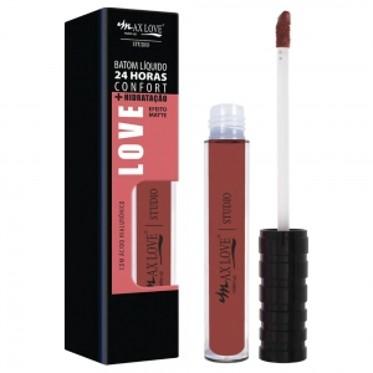 BATOM LÍQUIDO MATTE 24 HORAS NUDE  01 AO 06 MAX LOVE BOX COM 48 UN