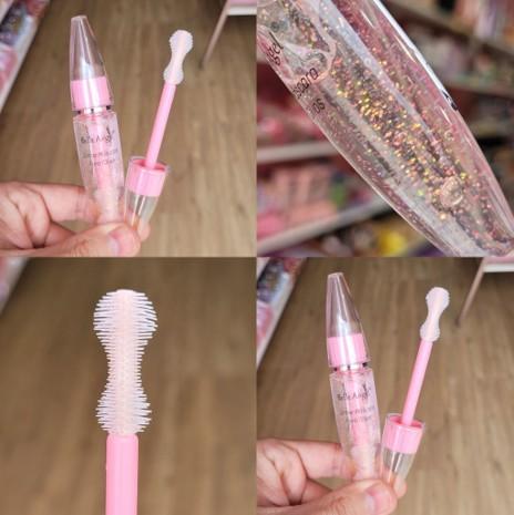 MÁSCARA DE CÍLIOS INCOLOR COM GLITTER 15ML BELLE ANGEL BOX COM 24 UN