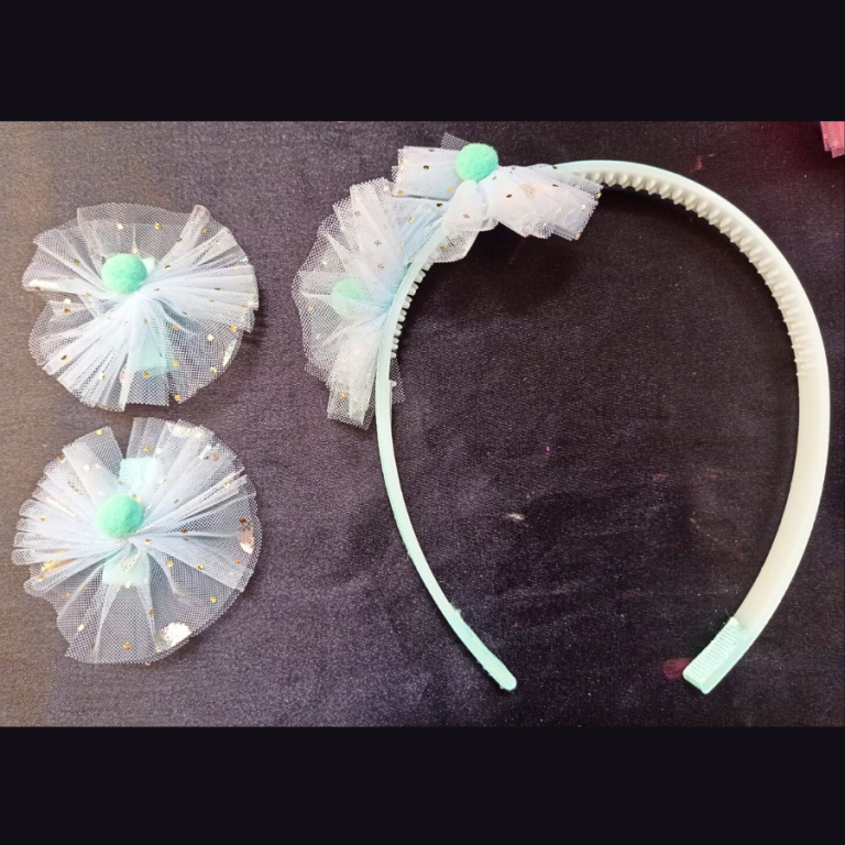 ARQUINHO COM 2 PRESILHAS FLOR INFANTIL