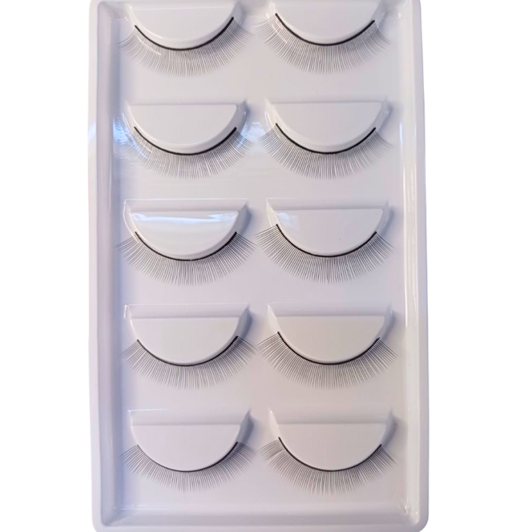 CARTELA CÍLIOS PARA TREINO 8MMM 5 PARES MEY