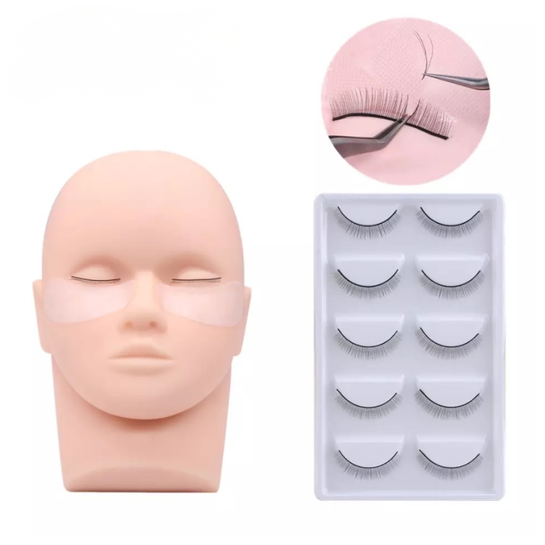 CARTELA CÍLIOS PARA TREINO 8MMM 5 PARES MEY