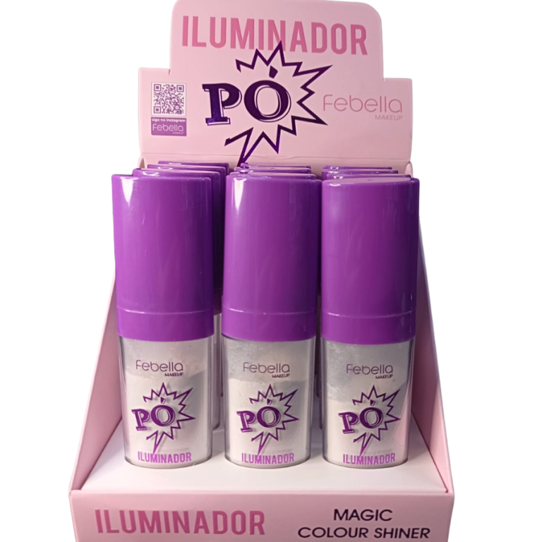 ILUMINADOR EM PÓ COM APLICADOR MAGIC FEBELLA BOX COM 12 UN