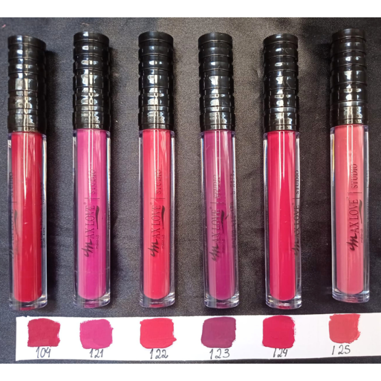 BATOM LÍQUIDO MATTE 12 HORAS 104/125 MAX LOVE BOX COM 48 UN